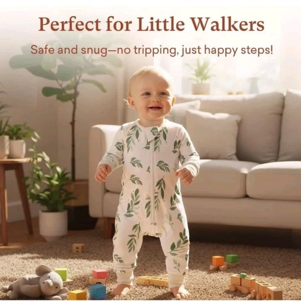 Cottagecore Baby Sleep Suit 1.0TOG Long Sleeve Wearable Blanket Legs NWT Large